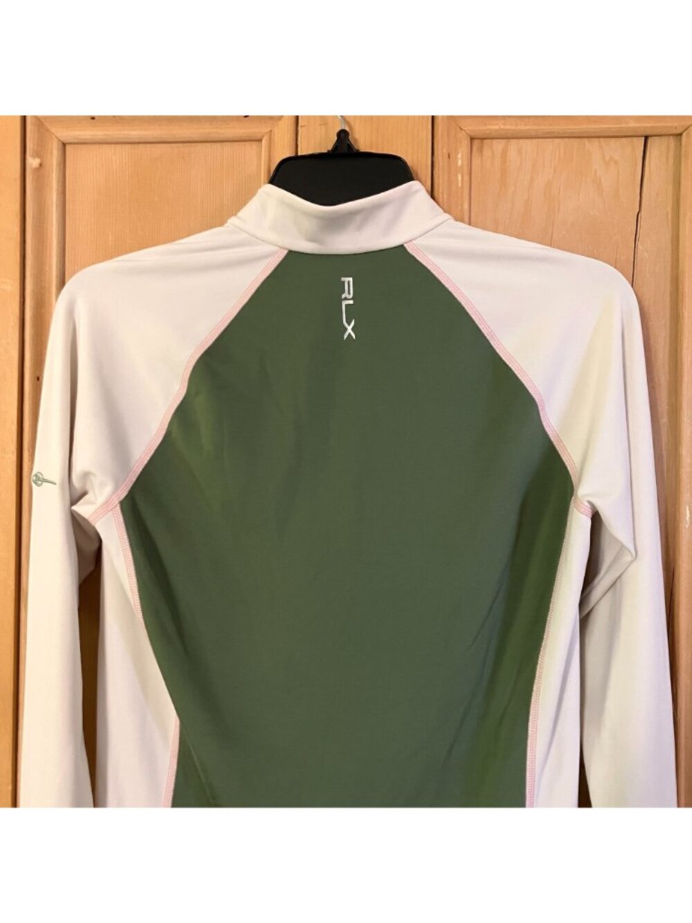 RLX Ralph Lauren Womens Golf Stretch Jersey 1/4-Zip Top Size XS Green SP EXC - Picture 10 of 12